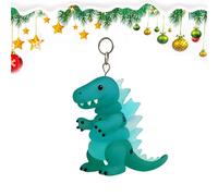 Ornement De Noël Dinosaure | Pendentif en Acrylique 2D - Ornement D Arbre De Noël Dinosaure en Verre - pour Décoration Intérieure d'hiver pour Maison Fête sur Fenêtre Et Mur