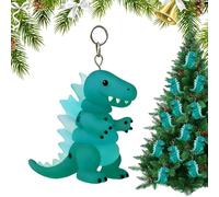 Ornement De Noël Dinosaure | Pendentif Festif en Acrylique 2D - Décorations De Noël en Verre De Mer Dinosaure - pour Célébration de Fête de Vacances d'hiver pour Fenêtre et