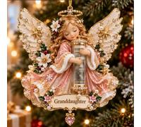Ornement de Noël en forme d'ange, symbole de don d'argent, décoration de f