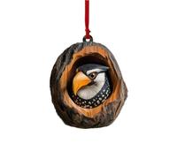 Ornement De Noël en Forme d'animal, Ornement en Acrylique 2D pour Sapin De Noël, Ornement à Suspendre,Raton Laveur Hibou écureuil hérisson Lapin (Toucan)