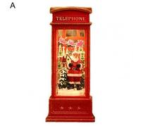 Ornement De Noël En Forme De Stand De Téléphone, Design De Dessin Animé En Plastique Brillant, Lumière De Style Père Noël Pour La Maison, Offre Spéciale, 60%