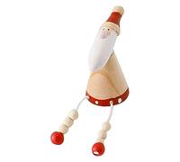 Ornement de Noël - Figurine rustique de 8,66 pouces | Statue de vacances en bois - Décoration festive de ferme pour armoires, ordinateurs de bureau, manteaux, étagères, sculpture saisonnière chaude