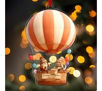 Ornement de Noël Personnalisé 2025 - Décorations Personnalisées sur Le Thème - Vieillir Ensemble - Un Cadeau Unique pour Les Parents, Les Grands-Parents ou Les Couples âgés