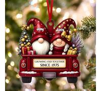Ornement de Noël Personnalisé Vieillir Ensemble 2025 - Décoration Romantique pour Sapin avec Prénoms - Cadeau Original pour Couple, Époux et Grands-Parents - Décoration d'Intérieur pour la Maison