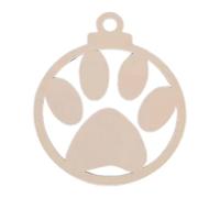 Ornement de Noël pour Chiot - Décorations de Noël pour Arbre - Griffes de Chien Artisanales de, Ornements Vintage pour décorations d'arbre, de Mariage et de