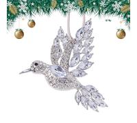 Ornement De Noël Représentant Un Colibri - Décorations De Sapin De Noël Avec Oiseau À Strass | Charme Animal Des Célébrations Festives - Pour Anniversaire Fenêtre Jardin Maman Femmes Grand-Mère Extéri