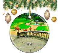 Ornement De Noël Royaume-Uni Angleterre Parc Musée Et Terrains Stockton Ornements d'arbre De Noël Esthétique Ornements De Sapin Vintage Pendentifs Décoration pour Home Decor Fête du Nouvel 7.3CM