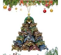 Ornement De Noël Tortue - Suspensions de Sapin de Noël - Décoration Suspendable en Forme De Tortue Marine en Acrylique 2D pour Décorateurs D'intérieur