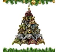 Ornement De Noël Tortue,Suspensions de Sapin de Noël - Pendentif en Acrylique 2D en Forme De Tortue Marine pour Fenêtre Porte Mur Jardin Arrière-Cour Décorateurs De L Intérieur