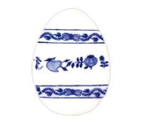 Ornement de Pâques Cibulák en porcelaine tchèque - œuf / bouchon