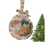 Ornement de paquets de Noël, boule de Noël en boîte express | Décorations de Noël avec lumière pour arbre - Pack d'ornements amusants pour Noël, fournitures de fête d'Halloween