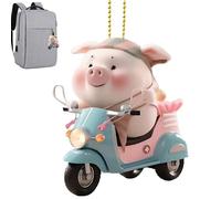Ornement de pendentif en porc acrylique - de rétroviseur suspendu, Symbole charmant décor de la maison et du véhicule | Accessoire décoratif de désraquage d'air d'arbre, animale nouv