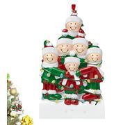 Ornement de Pendentif Suspendu d'arbre de Noël, Pendentif de Noël Famille Alliage Nom Bénédiction Pendentif Ornement de Sapin de Noël, Ornement de Sapin de Noël Gratuit à Personnaliser
