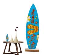 Ornement De Planche De Surf - Décoration De Table De Planche De Srf 21 X 6 Cm | Centres De Table en Bois 42cm, Décorations De Fête D'été, Panneau De Planch De Surf en Bois pour Art Mural, Salon Sall