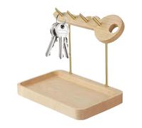 Ornement de Porte-clés d'entrée, présentoir de Porte-clés | Porte-clés Rustique avec Plateau,Porte-clés en Bois, décoration intérieure pour Salon, Chambre à Coucher