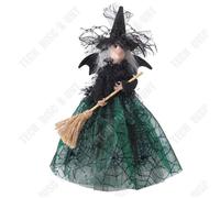 Ornement de poupée - TD® - Poupée de sorcière - 28,5 cm - Gaze et tissu non tissé - Décoration Halloween