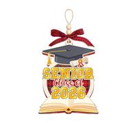 Ornement de remise de diplôme 2026 - Décoration de remise de diplôme en acrylique, souvenir de style pendentif, décor commémoratif | Salle de classe, maison, extérieur, intérieur, arbre, cheminée, voi