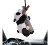 Ornement de rétroviseur de voiture - Adorable décoration en peluche panda tortue - Pendentif en tissu au toucher doux -, créatif et moderne - Accessoire de suspension mignon pour l'extérieur