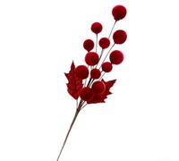 Ornement de Sapin Boule Douce Insertable pour fête Ornement de | Usage pour polyvalent, parfait pour couronnes, guirlandes, centres de table, améliore l'esprit des fêtes(Red wine)