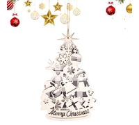 Ornement de sapin de Noël, pendentif en bois avec ficelle - Décorations de Noël pour sapin | Pour salon, mur, chambre, cour, salle de classe, fenêtre, Saint-Valentin à l'extérieur