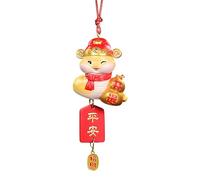 Ornement de serpent du Nouvel An, pendentif serpent chinois | Pendentifs suspendus pour le Nouvel An 2025, bijoux de voiture, décorations du Nouvel An chinois pour arbres sur le lieu de travail à