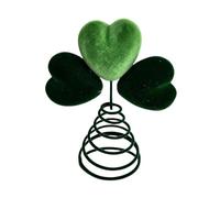 Ornement de Sommet d ' Arbre de Noël en Forme de cœur avec Base en | Trois accents en forme de cœur, forme décorative légère, texture douce pour un affichage d ' arbre de Noël en couches