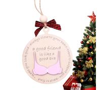 Ornement de soutien-gorge amusant - Pendentif d'arbre de Noël - Décoration de Noël créative à motifs de soutien-gorge - Décoration de Noël étrange pour portes, branches, voitures, maisons