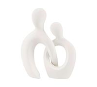 Ornement de statue de couple abstraite, statue d'étreinte d'amants romantiques, statue d'amants abstraits en résine dans un design simple | Sculpture humaine décorative d'art esthétique, statuette