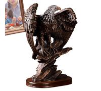 Ornement de statue de table 'Eagle - Sculpture vintage en résine d'art abstrait | Ajout singulier Grande statue 'aigle Sculpture en résine Ornements abstraits pour oiseaux S