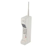 Ornement de téléphone Portable en Brique rétro, Accessoires photographiques de Simulation, modèle de téléphone Portable Vintage pour décorations de fête, décoration de scène à (Blanc)