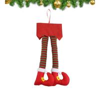 Ornement de tronc de Père Noël, décoration à suspendre pour voiture, arbre de Noël avec motif saison, accessoires de maison pour SUV, camion, moto, camping-car, scooter et fêtes de vacances, 68 x 34