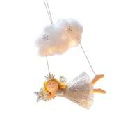 Ornement de Vacances Accent de Nuage Textile Doux avec Boucle attachée pour étagère d ’ Angle d ’ Arbre de Noël Pièce de décoration saisonnière Texture de Tissu Doux
