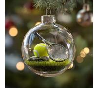 Ornement de vacances sportives 2026, ensemble de décorations sportives en cristal 3D avec micro scènes sur le thème de l'hiver, décorations souvenirs en verre 3D pour arbres de Noël et décoration