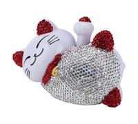 Ornement de voiture Lucky Cat,Figurine de voiture Fortune Cat,Décoration de voiture Lucky Cat,Décoration d'intérieur de voiture,Ornement de voiture,Décoration de console centrale Cute Cat