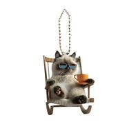 Ornement de voiture pour chat - Remorque chat acrylique miroirs vue arrière, miroir doux comme décoration | Femmes chats drôles, plus mignons Embellir la voiture, l'idée du
