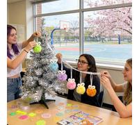 Ornement Décoratif de Lapin de Printemps,6 Pièces À Accrocher - Pendentif en Peluche avec Oreilles De Lapin | pour La Fenêtre Le Salon La Chambre L'Entrée La Famille Les Amis Les Filles Les Femmes