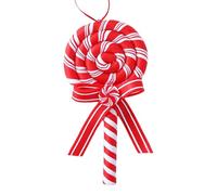 Ornement des sucettes de Noël - 4,72x2,36 pouces, argile saisonnière fausse décoration de bonbons | Pendants d'arbres de Noël pour les fêtes, l'école, la maison, le centre commercial, l'hôtel