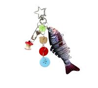 Ornement Détaillé De Porte-clés En Forme Poisson Sculpture Artistique Construction Légère Adapté À Un Usage Quotidien Souvenirs D'occasions Spéciales Décoration Porte-clés En Poisson