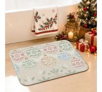 Ornement d'hiver flocon de neige Décoration Tapis de salle de bain 50,8 x