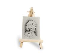 嘉信誉 Ornement D'ornement Genshin Impact Un Portrait De Paimon, Le Plus Grand Compagnon Paimon Mona Lisa Free Wooden Frame Resin Painting