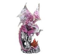 Ornement dragon - Cadeaux de dragons, décoration de jardin fantastique, statue de dragons pour Halloween, chambre à coucher, salon, étude, marchandise de quatrième aile, figurine de gardiens, cadeau