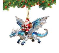 Ornement Dragon Décoration 2D du Père Noël sur Dragon Volant