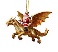 Ornement Dragon Riders Père Noël Collection 2D Acrylique Père Noël