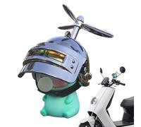 Ornement du guidon - Créative Cartoon Cycling Doll, Decorative Motorcycle Companion, Accessoires de tableau de bord, décoration de poignée de vélo amusante, Figurine de mini-Rider vibrante | B