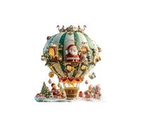 Ornement du Santa Farmofroof avec des Conceptions d'arbre De Noël Premium Acrylic Hanging Decoration Safe pour Kids Pet Pet Idea Ideal HODENS HORES DÉCOR