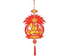 Ornement du Vietnam, Ornements du Nouvel an vietnamien - Ornement de bénédiction vietnamien avec Glands - Décor du Nouvel an, Ornement d'ananas en Feutre pour Porte, fenêtre, Jardin et Mur