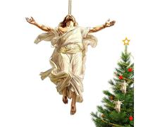 Ornement du Voyage Sacré - Ornement chrétien 8x7,5x1CM, Ornements acryliques 2D, Décorations d'arbre de Noël | Cadeaux chrétiens, décorations de Noël, affichage pour la maison et la voiture