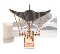 Ornement Électrique Bioniques En Bois Fait Main Représentant Une Raie Manta, Automate Artisanal En Bois Représentant Une Raie Manta, Statue Réaliste Représentants Unes Raies Mantas Nageant Pour Bureau