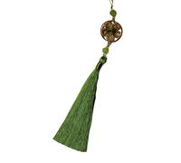 Ornement élégant avec pompons Han Fu avec motifs floraux symboliques pour ajouter de la tradition à toutes les tenues quotidiennes