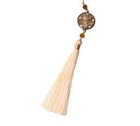 Ornement élégant avec pompons Han Fu avec motifs floraux symboliques pour ajouter de la tradition à toutes les tenues quotidiennes